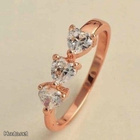 28 .. 9k Gold Fashion Itävallan Crystal .. Sormus - pikkukuva 1