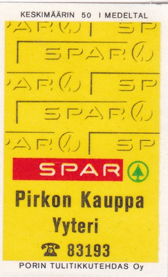 Yyteri, Pirkon Kauppa, SPAR b522