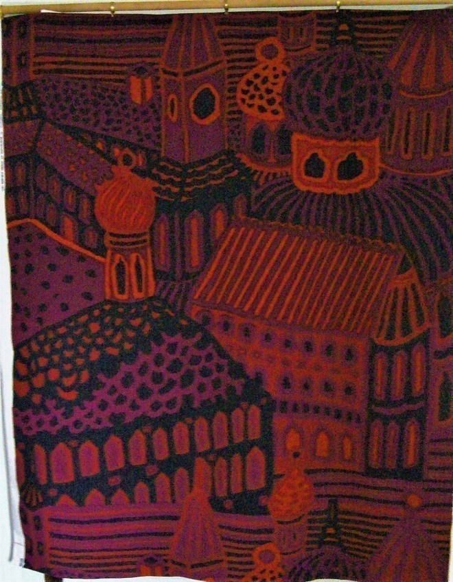 Marimekkokangas KUMISEVA Katsuji Wakisaka 1971