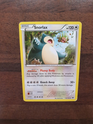 Pokemon Snorlax 118/162