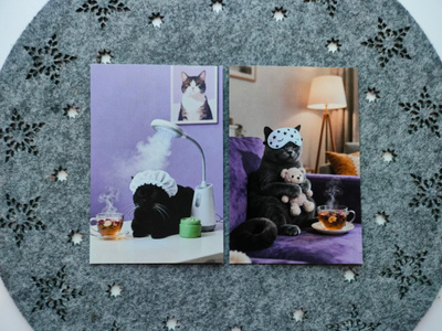 ~Kissa kortti~ 2kpl