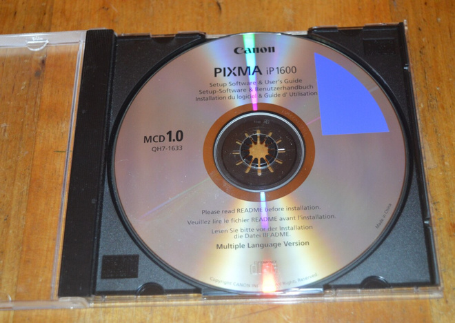 Canon Pixma iP1600 ohjainlevy