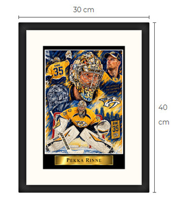 Uusi Pekka Rinne Nashville NHL art print Limited Edition