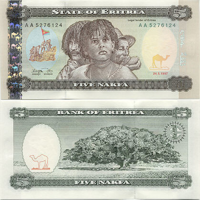 Eritrea 5 Nakfa v.1997 (P-2) UNC