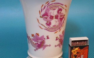 Vaasi Meissen posliinia kaunis 17cm korkea AITO