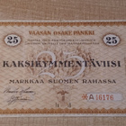 25 mk 1918 Vaasan Osake Pankki Korvaava *A 16176 KL 3. - pikkukuva 2