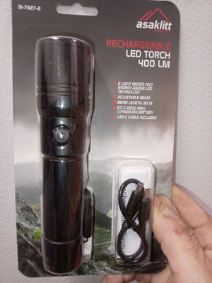Led Lamppu ladattava Asaklitt 400lm