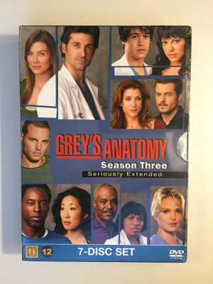 Greyn Anatomia - Kausi 3 [7xDVD] UUSI MUOVEISSA!