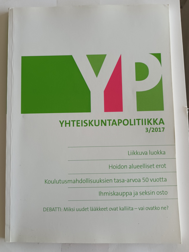 Yhteiskuntapolitiikka 3/2017, vol 82