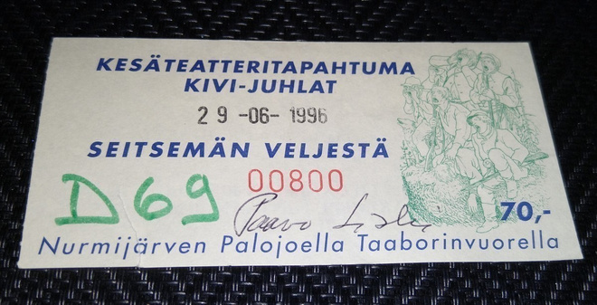 KIVI - JUHLAT 1996 PÄÄSYLIPPU