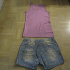 Nuorelle naiselle Blue seven farkku shortsit ja t-paita - pikkukuva 2