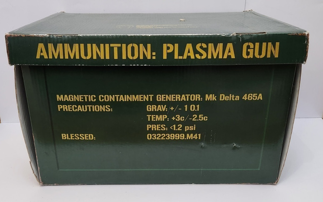 WH40K Plasma Gun Ammunation Crate säilytyslaatikko