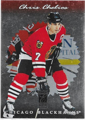 1996-97 Donruss Elite #20 Chris Chelios Chicago Blackhawks