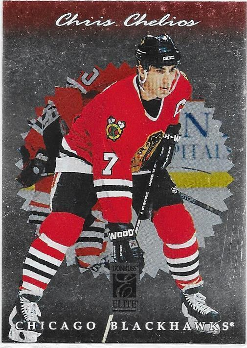 1996-97 Donruss Elite #20 Chris Chelios Chicago Blackhawks