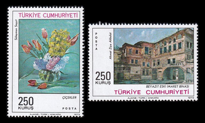 Turkki 2282-3 ** Maalauksia (1973)