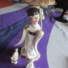 Ihana geisha tyttö 2 villakoiran kanssa/vanha - pikkukuva 1
