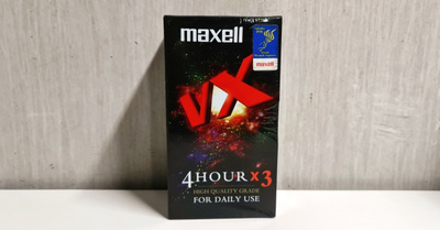 3kpl Maxell VX 4 Hour VHS Kasetteja