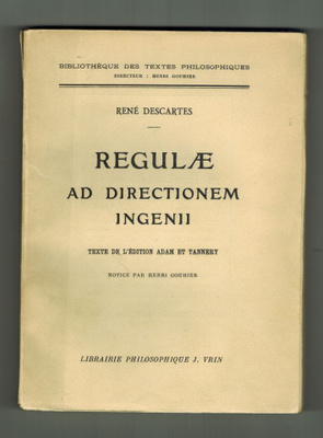 Descartes: Regulae ad directionem...(latinankielinen)