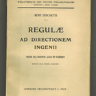 Descartes: Regulae ad directionem...(latinankielinen) - pikkukuva 1