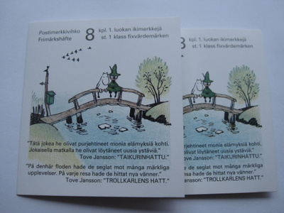 Muumit 1994 ystävyydellä postimerkkivihkot 2 kpl (arvo 48€)