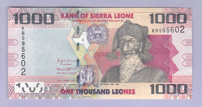 Sierra Leone 1000 Leones v.2021 UNC P-76