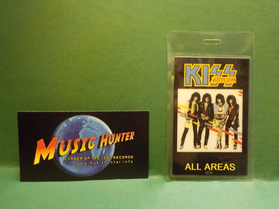 KISS - ASYLUM, ALL AREAS BACKSTAGE PASS
