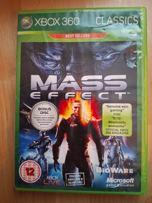 XBOX 360 Mass Effect + kotelo + ohjeet
