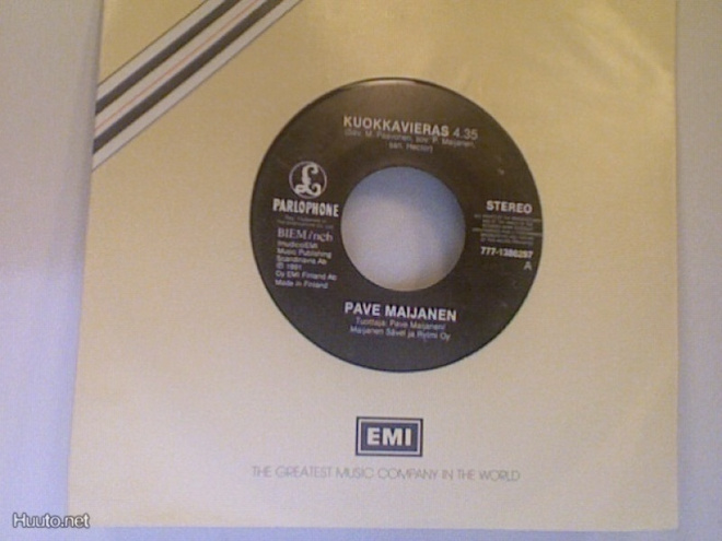 PAVE MAIJANEN  ::  KUOKKAVIERAS   ::   VINYYLI 7"      1991
