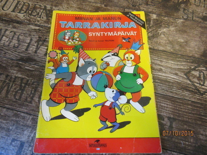 Miina ja Manu - Syntymäpäivät (tarrakirja)