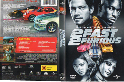 2 Fast 2 Furious (13 819) k -FI- DVD suomik. paul walker 20