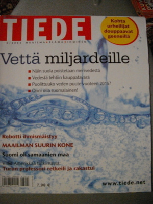 Tiede lehti Nro 5/2003 (23.3)