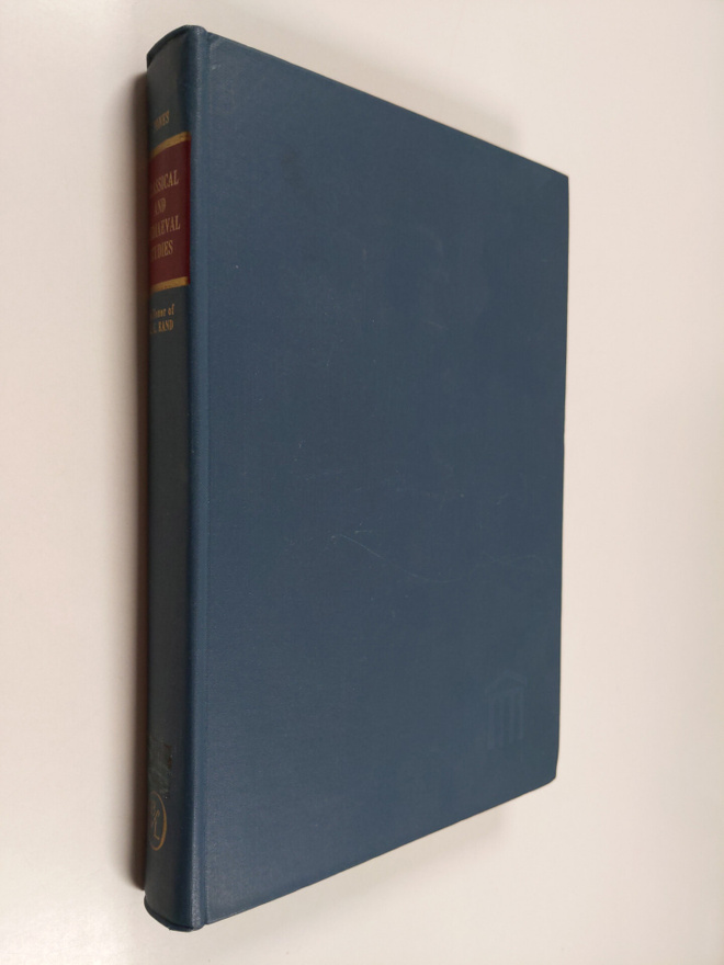 Leslie Webber Jones : Classical and Medieval Studies in H...
