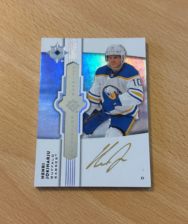 2021-22 Ultimate Henri Jokiharju Autograph