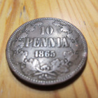 10 Penniä1865 mahd. kl 6 - pikkukuva 1