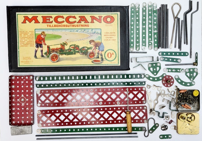 Meccano Accessory Outfit 0A setti 1930-luvulta