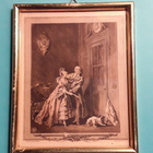 ROKOKOO PIENI TAULU , KULLANVÄRISET KEHYKSET. 1774 - pikkukuva 1