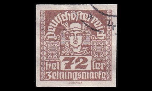 Itävalta 307x o Sanomalehtimerkki 72 H (1920)