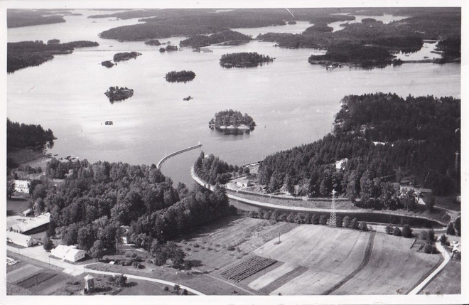 Näkymä Saimaalta. Albin Aaltonen  .   b642