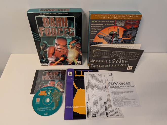 Star Wars Dark Forces LucasArts PC CD USA CIB BIGBOX BIG BOX