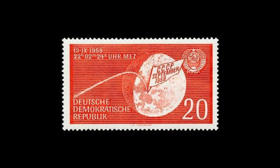 DDR 721 ** Lunik 2 luotaimen törmäys kuuhun (1959)