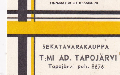 Tapojärvi, T:mi Ad. Tapojärvi     b584
