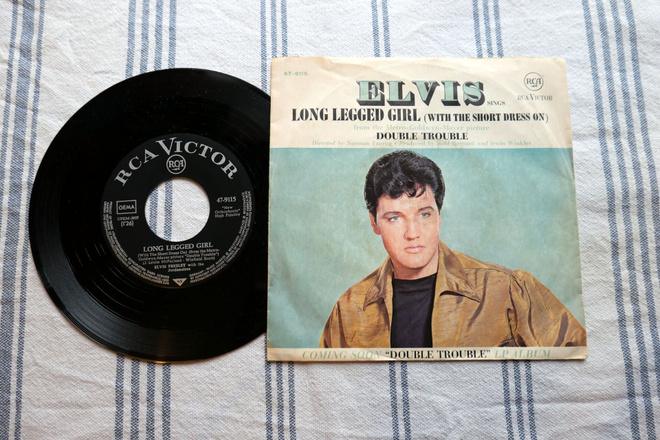 Elvis Presley – Long Legged Girl 7" Saksa 1967