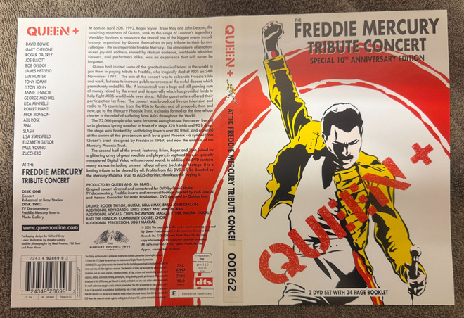 THE FREDDIE MERCURY TRIBUTE CONCERT (2 DVD) MUKANA KIRJANEN