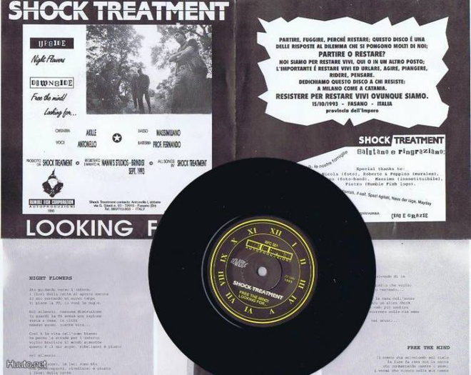 SHOCK TREATMENT looking for EP -1993- rare italy punk on rfr