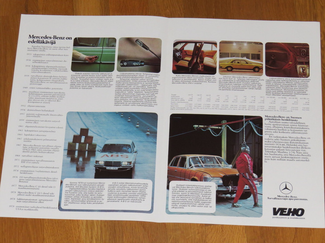 1979 Mercedes-Benz historia diesel esite - KUIN UUSI - suom