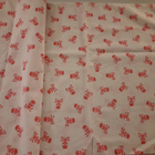 pinkki pääkallo verhokappa 48x260cm - pikkukuva 1