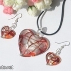 1234 .. Murano Lampwork Taidelasi Korvakorut / Kaulakoru - pikkukuva 5
