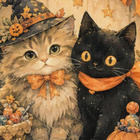 Kaksi halloween-kissaa - pikkukuva 1
