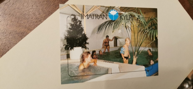 Imatran kylpylä, Vapaa-aikakeskus, Imatra, kulkenut postik.