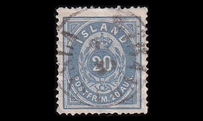 Islanti 14Aa o Ovaali 20 Aur (14:13½) (1882)